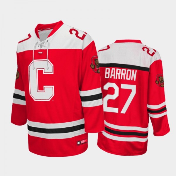 Cornell Big Red Morgan Barron #27 College Hockey R...