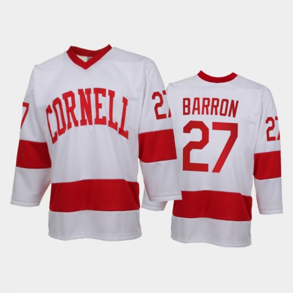 Cornell Big Red Morgan Barron #27 College Hockey W...
