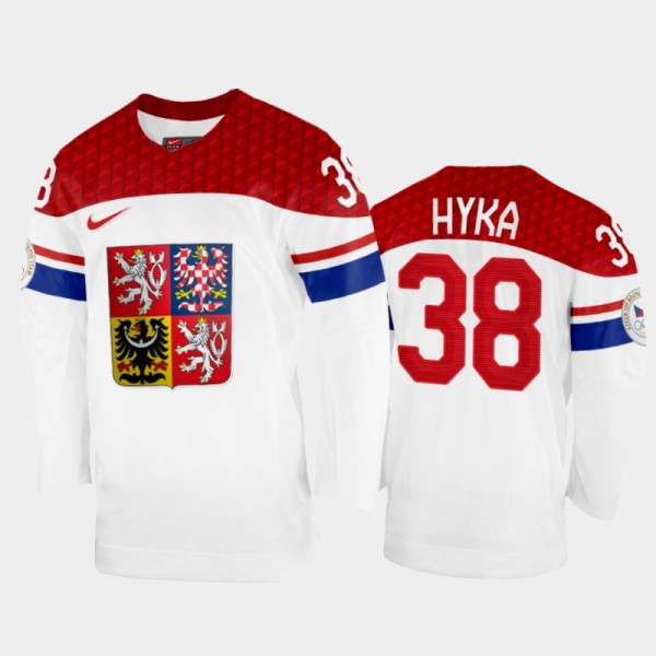 Tomas Hyka Czech Republic Hockey White Home Jersey...
