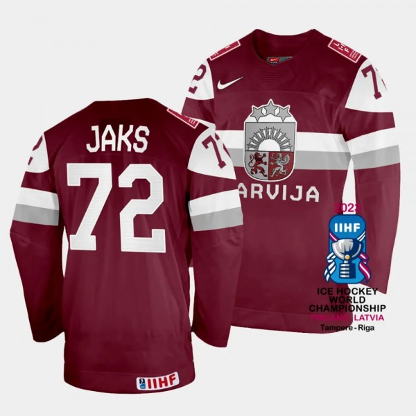 Jānis Jaks Latvia Hockey 2023 IIHF World Champion...