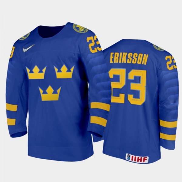 Sweden Albin Eriksson #23 2020 IIHF World Junior I...