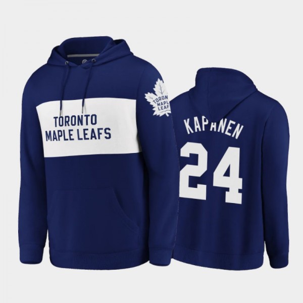Maple Leafs Kasperi Kapanen #24 Faux Cashmere Pullover Classics Blue Hoodie