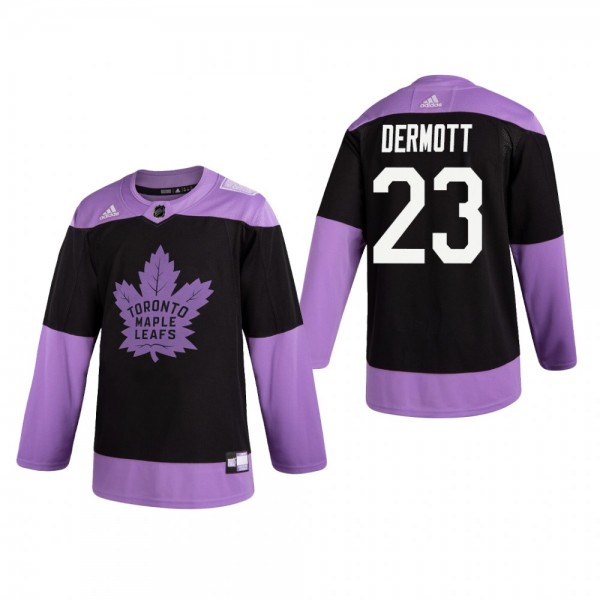 Travis Dermott #23 Toronto Maple Leafs 2019 Hockey...