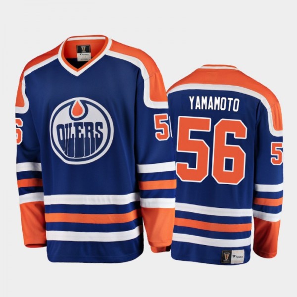 Men's Edmonton Oilers Kailer Yamamoto #56 Heritage...