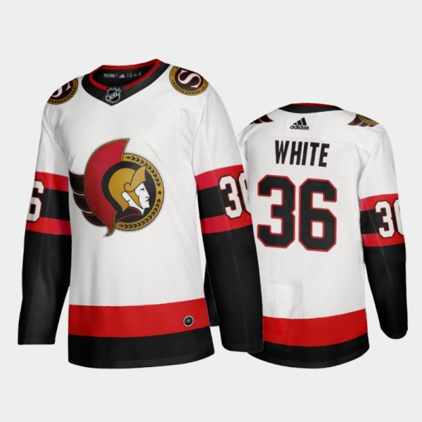 Ottawa Senators Colin White #36 Away White 2020-21...