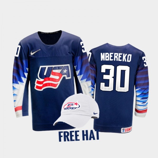 USA Hockey Kaidan Mbereko 2022 IIHF World Junior C...