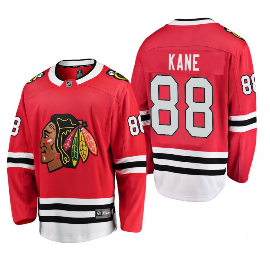 Chicago Blackhawks #88 Patrick Kane Premier Red Mitchell and Ness Jersey  1960-61 Throwback